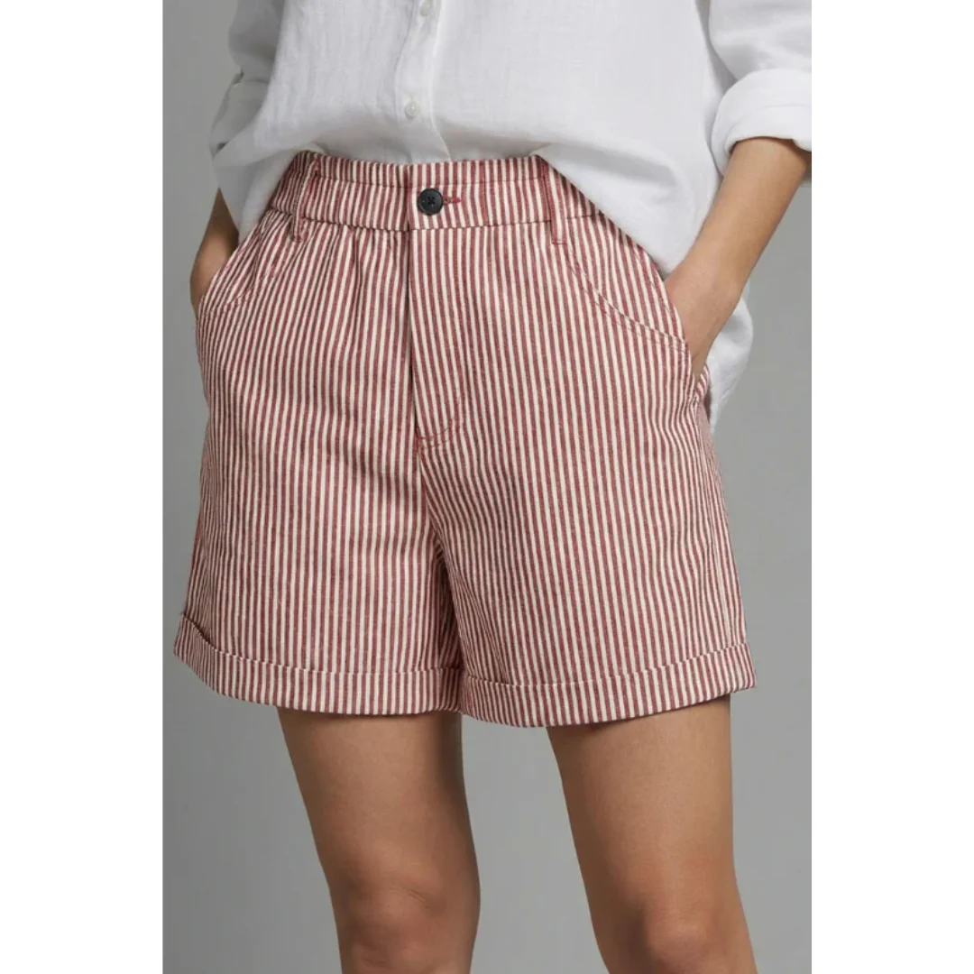 Svea | Damen Shorts Mit Hoher Taille Für Sommer