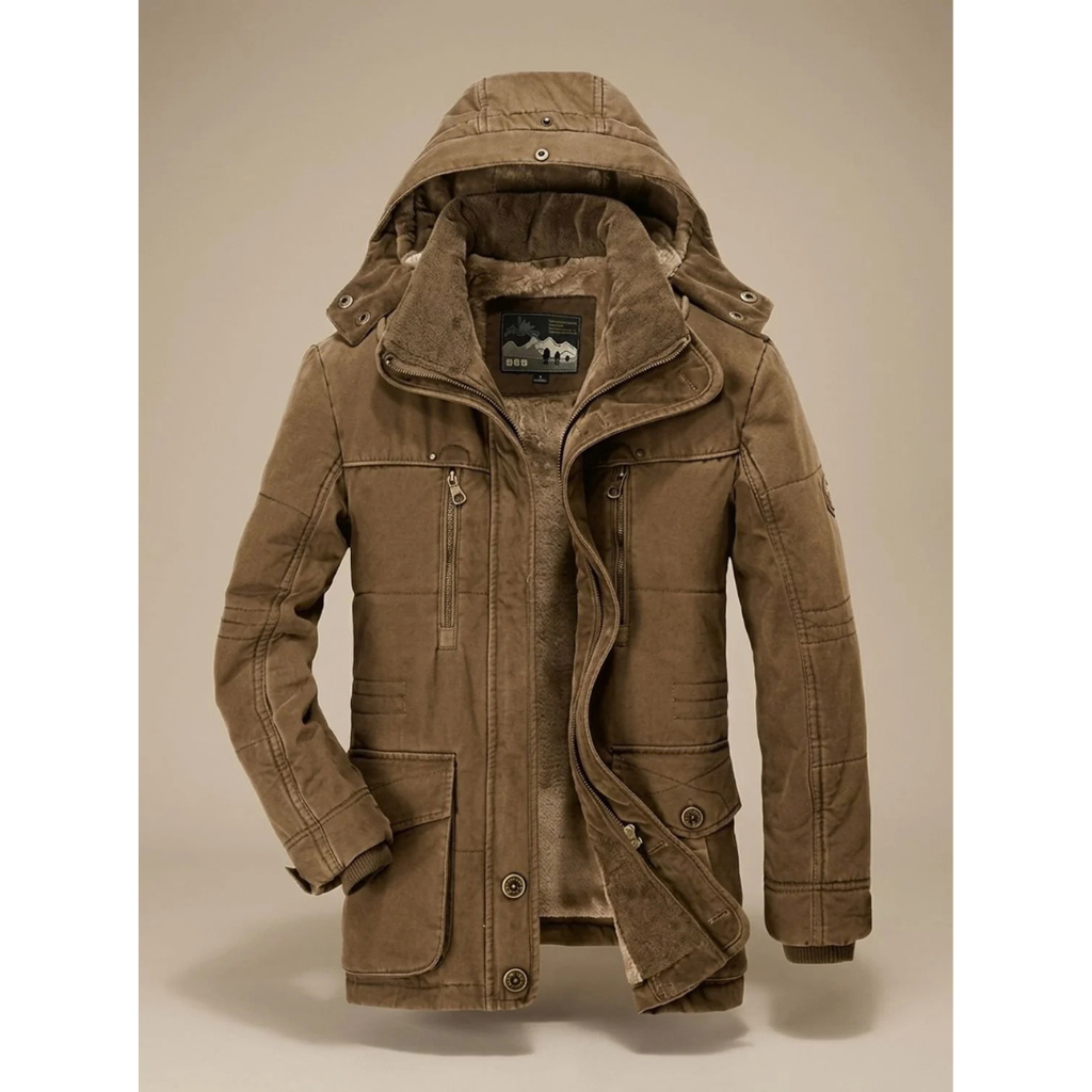 Theodor | Herren Winterjacke mit Kapuze und Taschen