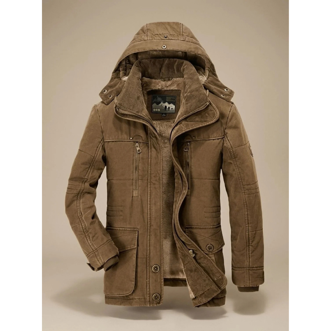 Theodor | Herren Winterjacke mit Kapuze und Taschen