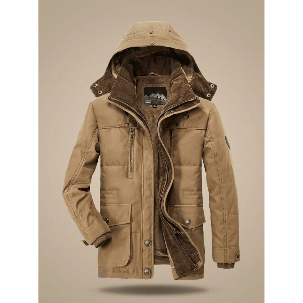 Theodor | Herren Winterjacke mit Kapuze und Taschen