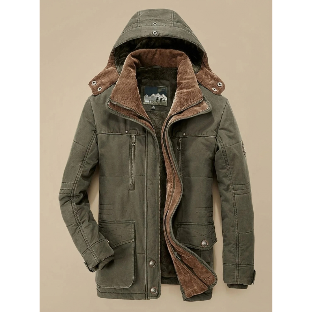 Theodor | Herren Winterjacke mit Kapuze und Taschen