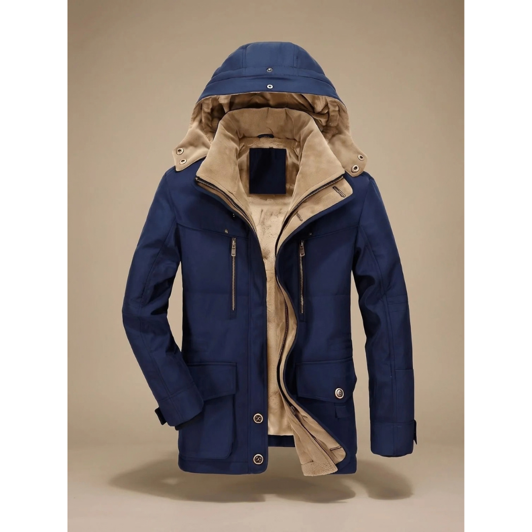 Theodor | Herren Winterjacke mit Kapuze und Taschen