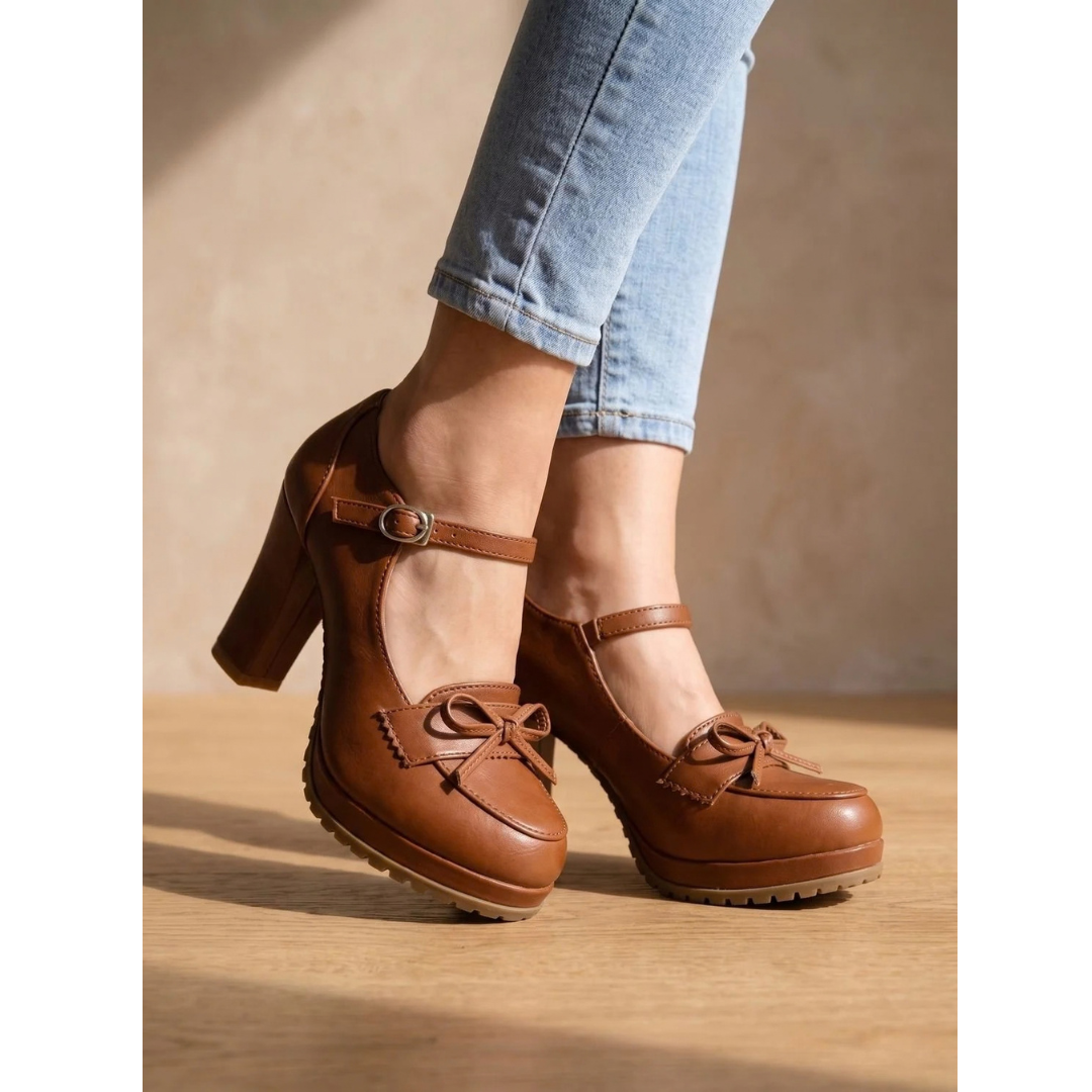 Theresa | Damen Pumps mit Schleife und Absatz