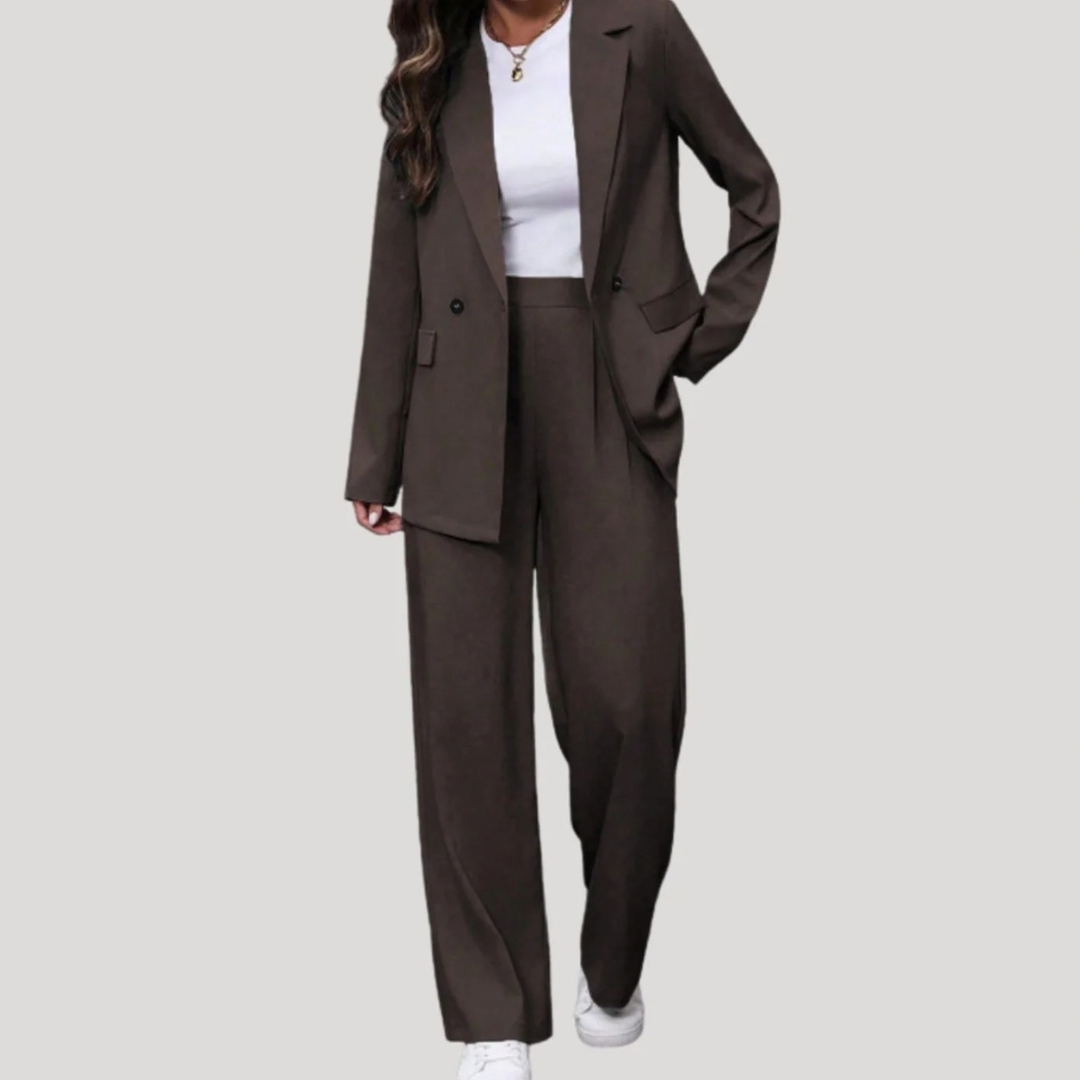 Valeria | Damen Hosenanzug mit Blazer und weiter Schnitt