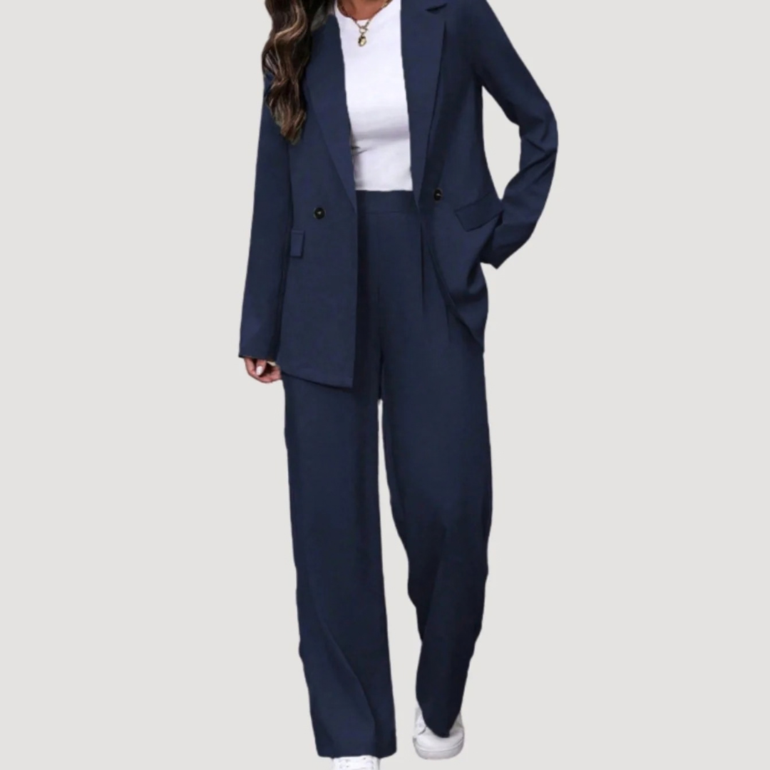 Valeria | Damen Hosenanzug mit Blazer und weiter Schnitt