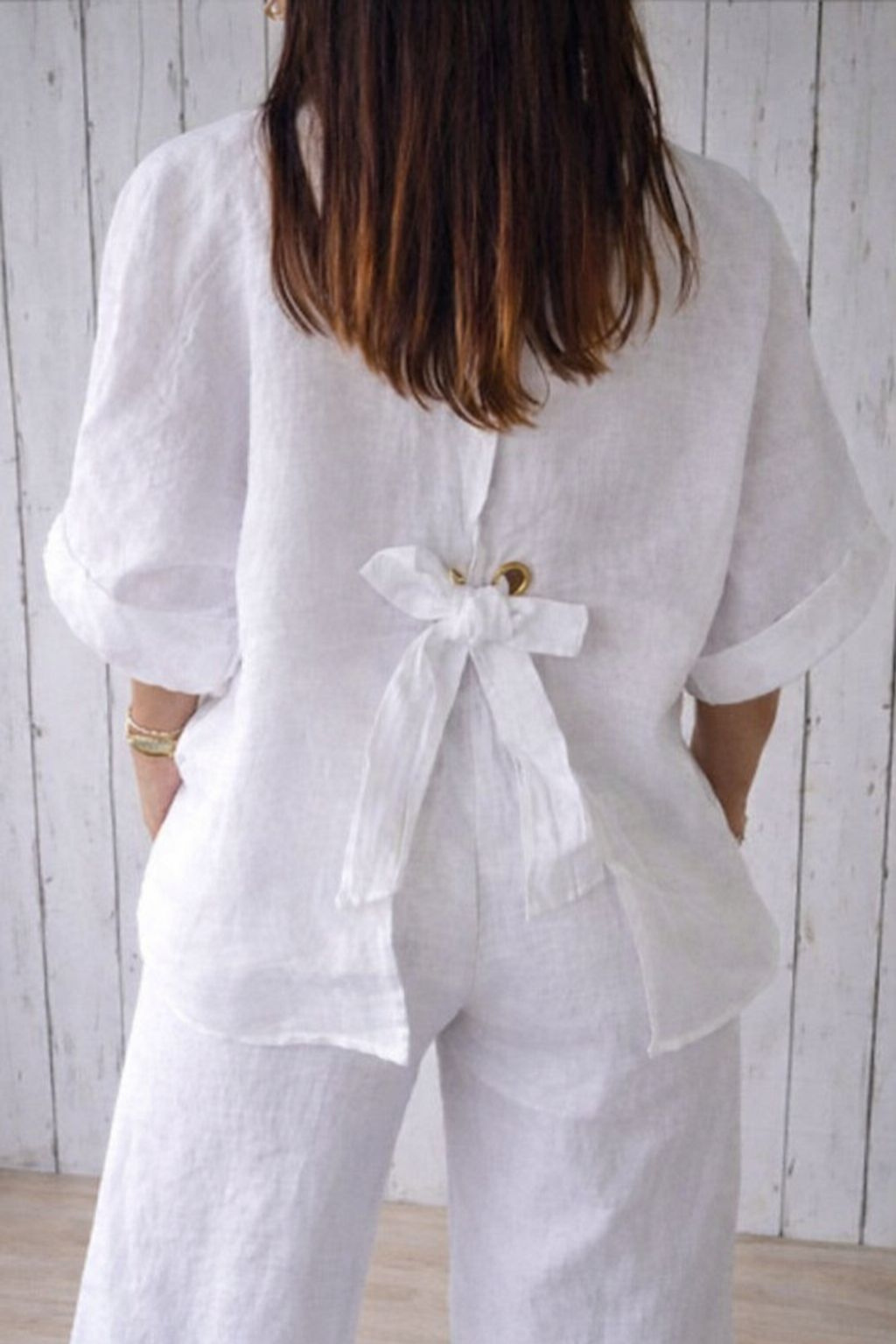 Vielseitige Damen Bluse mit Knopfleiste | Kurzarm