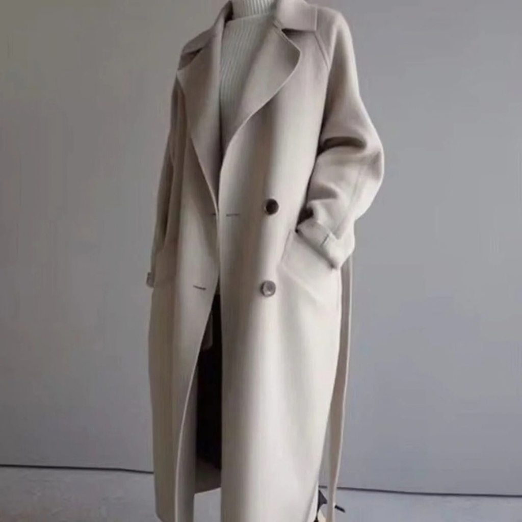 Wilhelmine | Damen Winter jacke mit Kragen und langem Design