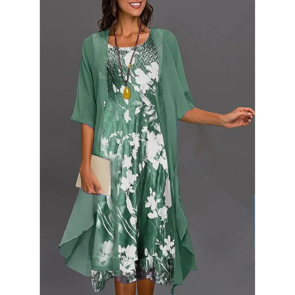 Aada | Damen Sommer Zweiteiler Mit Blumenmuster
