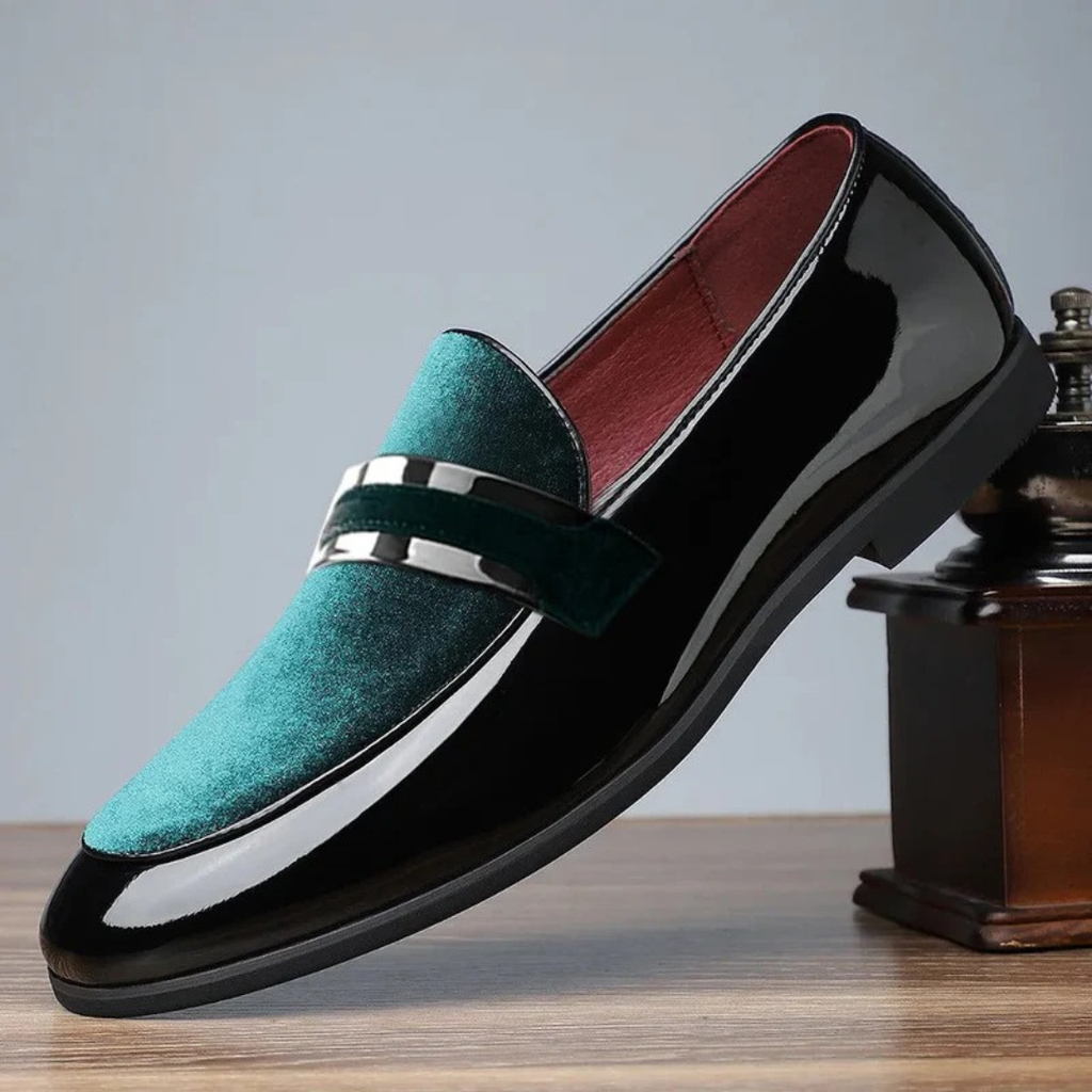Aaron | Komfortable Herren Loafer mit Veloursleder Details