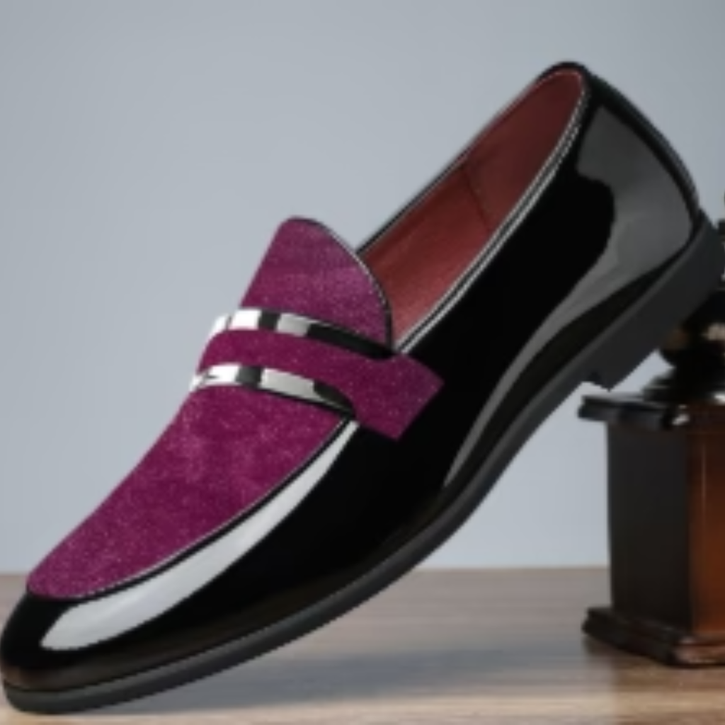 Aaron | Komfortable Herren Loafer mit Veloursleder Details