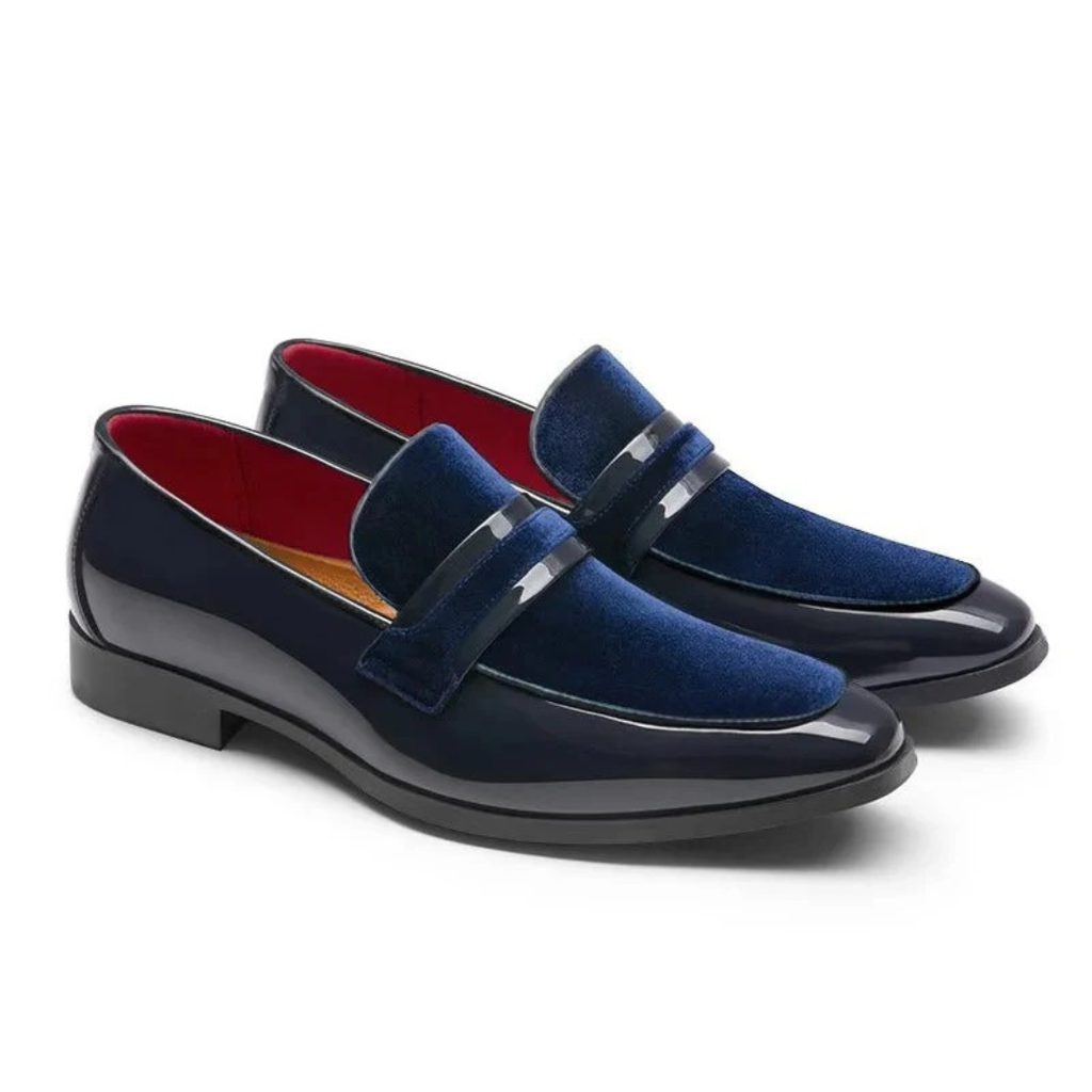 Aaron | Komfortable Herren Loafer mit Veloursleder Details