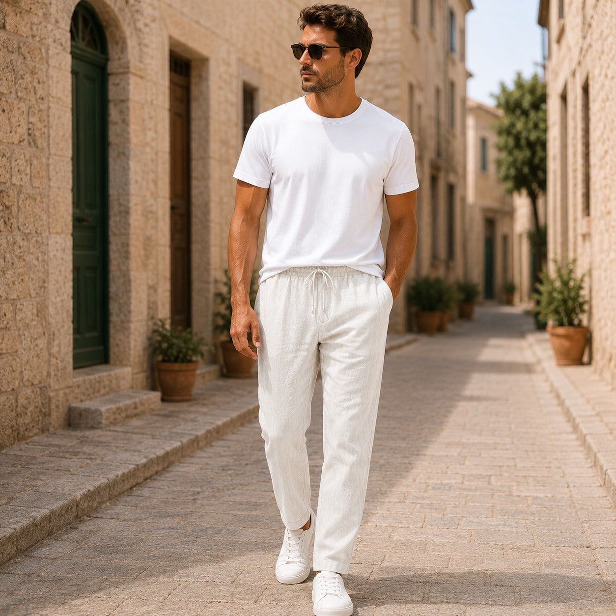 Abaddon | Herren Leinenhose Leicht