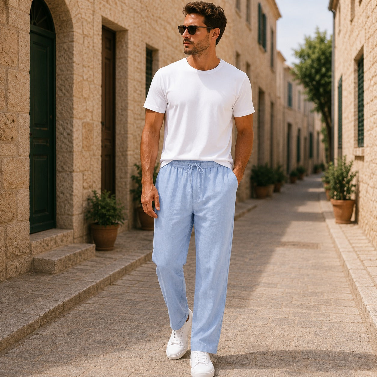 Abaddon | Herren Leinenhose Leicht