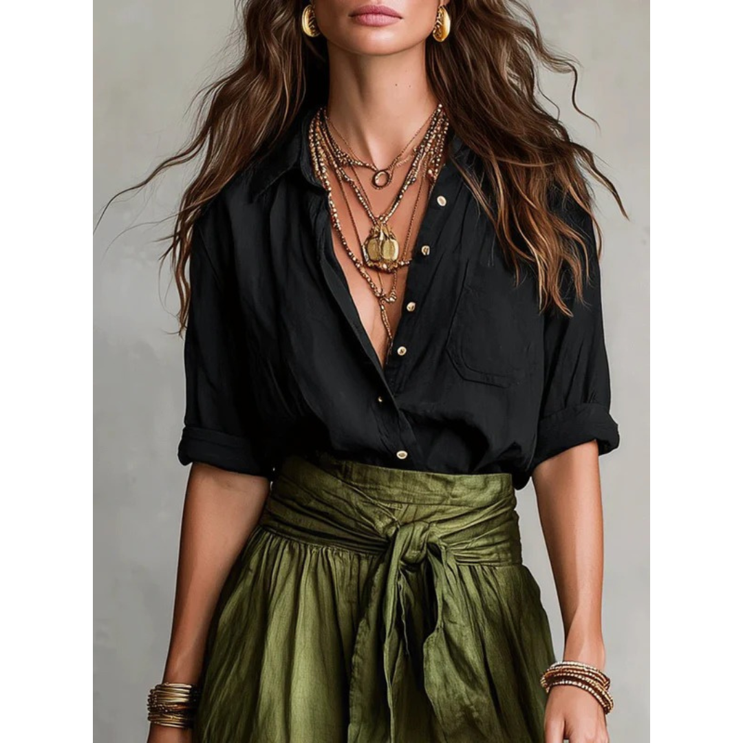 Abeba | Damen Grün Zweiteiler Bequem Sommer Set