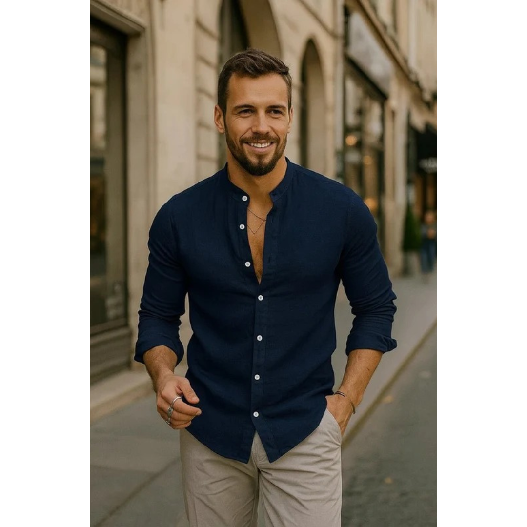 Aca | Herren Sommer hemd Langarm