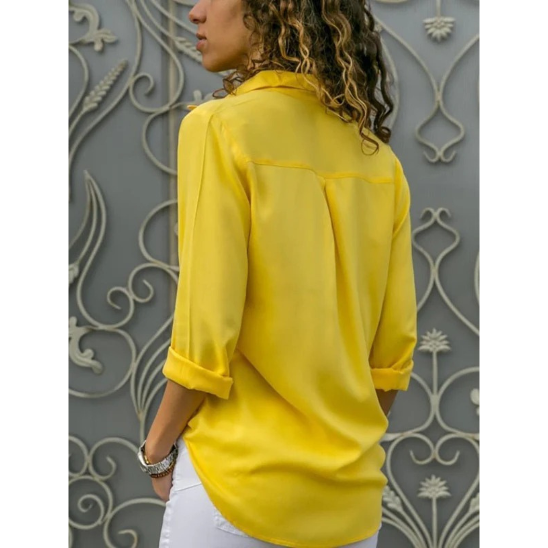Ada | Damen Stilvolle Langarm Bluse Für Alltag