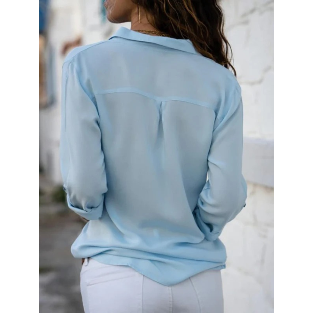 Ada | Damen Stilvolle Langarm Bluse Für Alltag