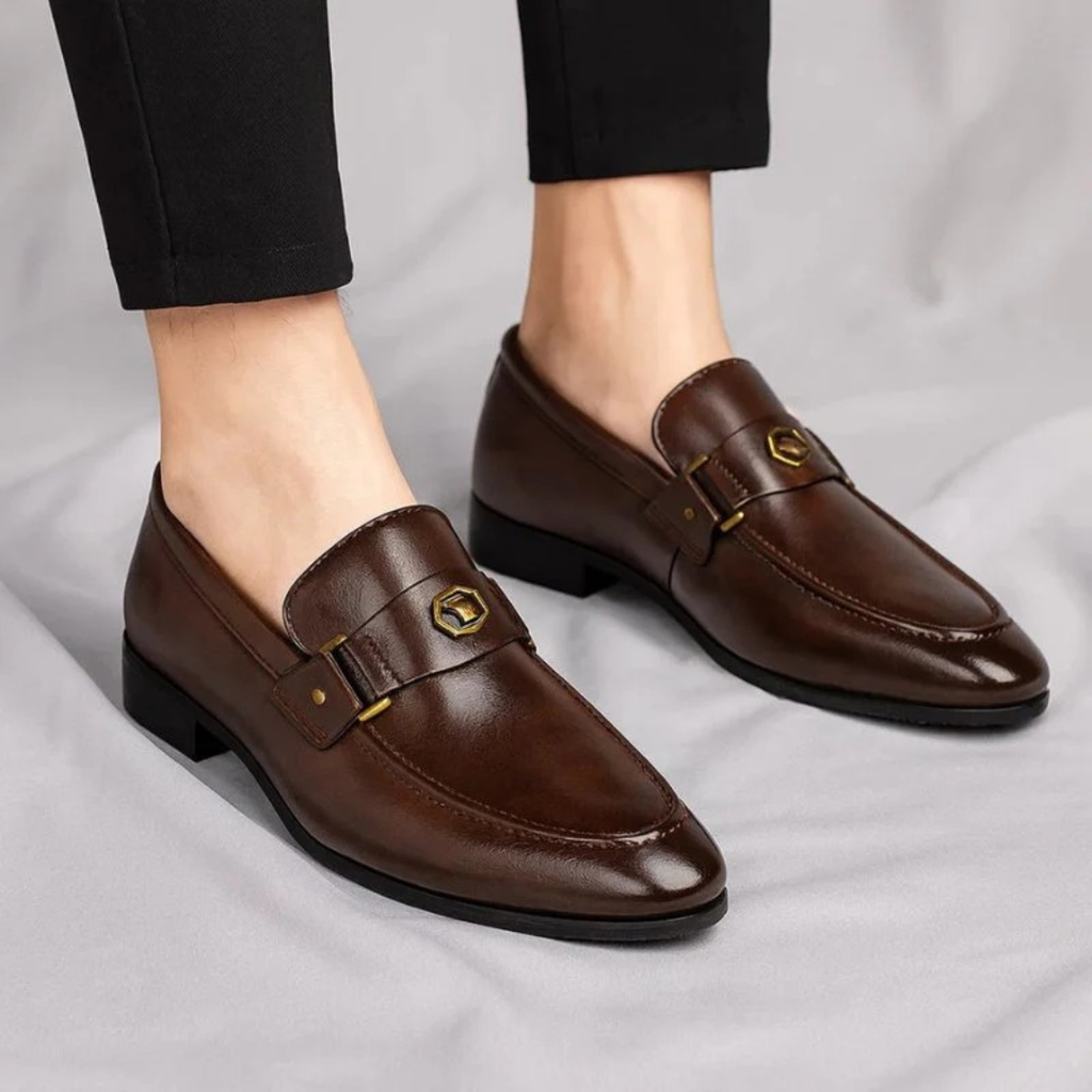 Adam | Herren Elegante Leder Loafer