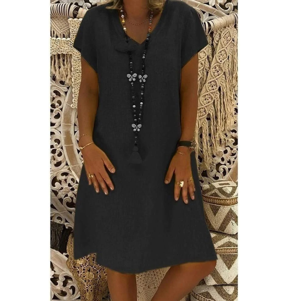 Adelaide | Damen Sommerkleid aus Leinen