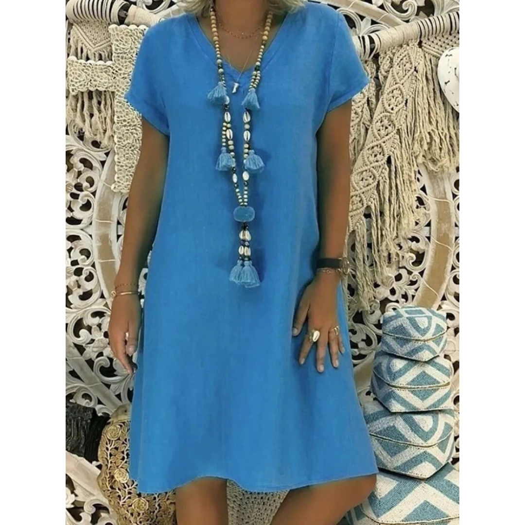 Adelaide | Damen Sommerkleid aus Leinen