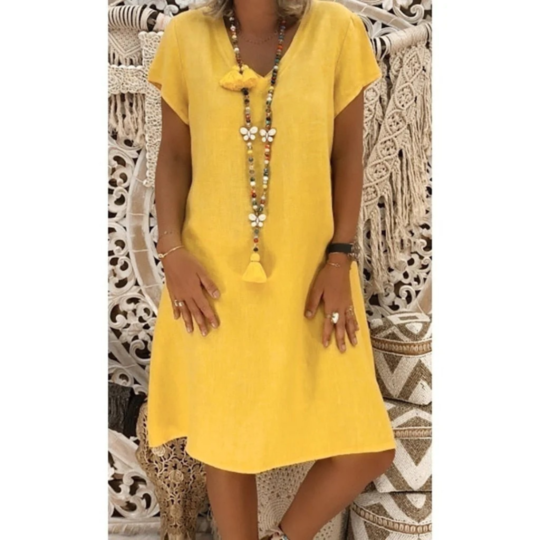 Adelaide | Damen Sommerkleid aus Leinen