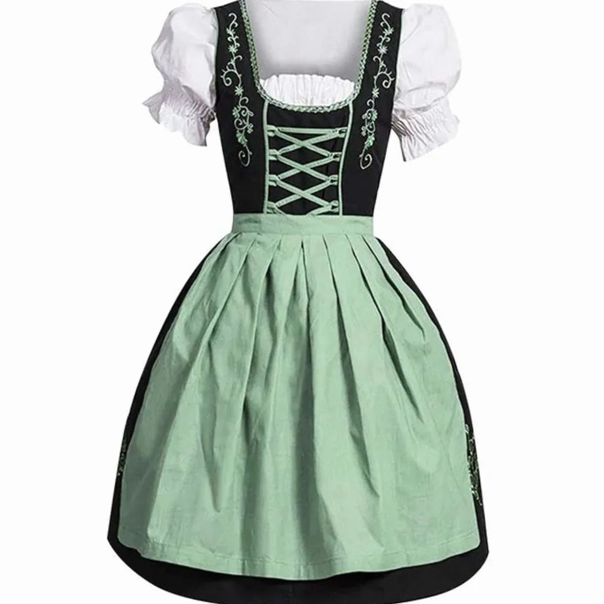 Adelheid | Damen Oktoberfest Dirndl mit Blusen Detail und Kontrast Design