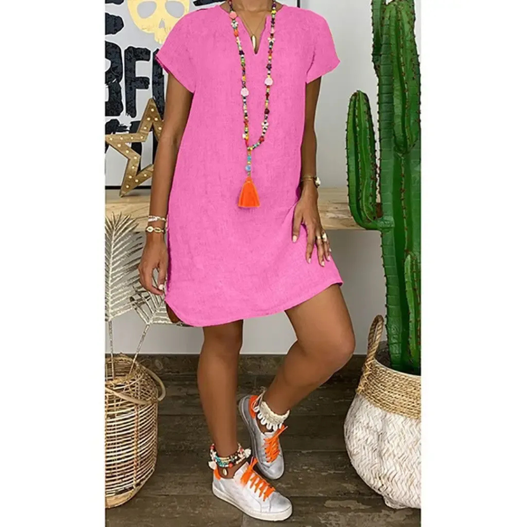 Adelheid | Damen Sommerkleid aus Leinen