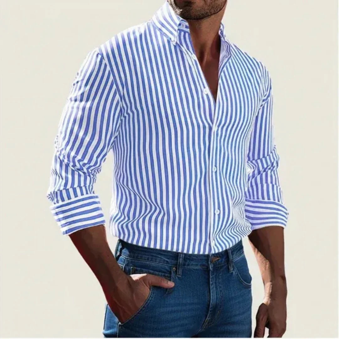 Adrian | Herren Hemd Streifen Design Sommer