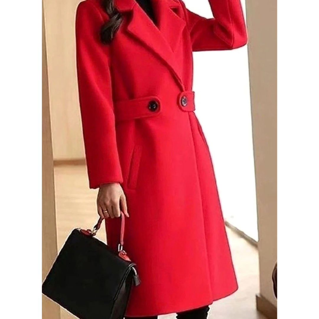 Adriana | Damen Winterjacke mit langem Design und Gürtel