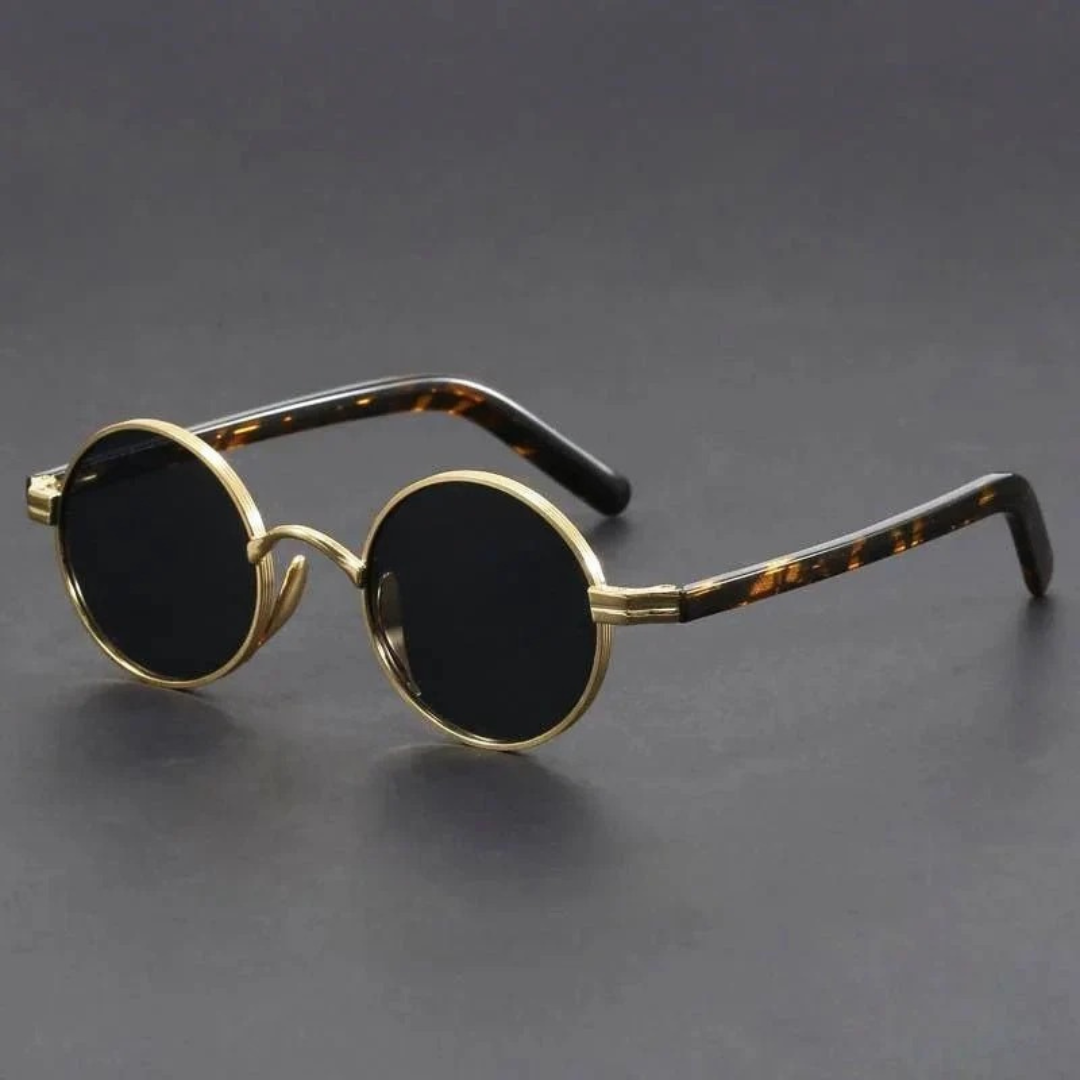 Agnes | Damen Retro Sonnenbrille Rund Metall