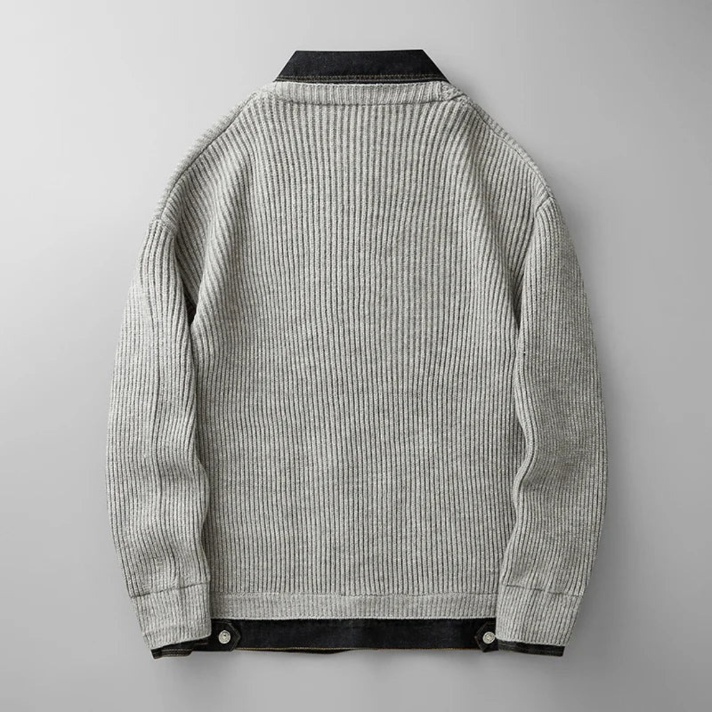 Albert | Herren Strickjacke mit Kragen