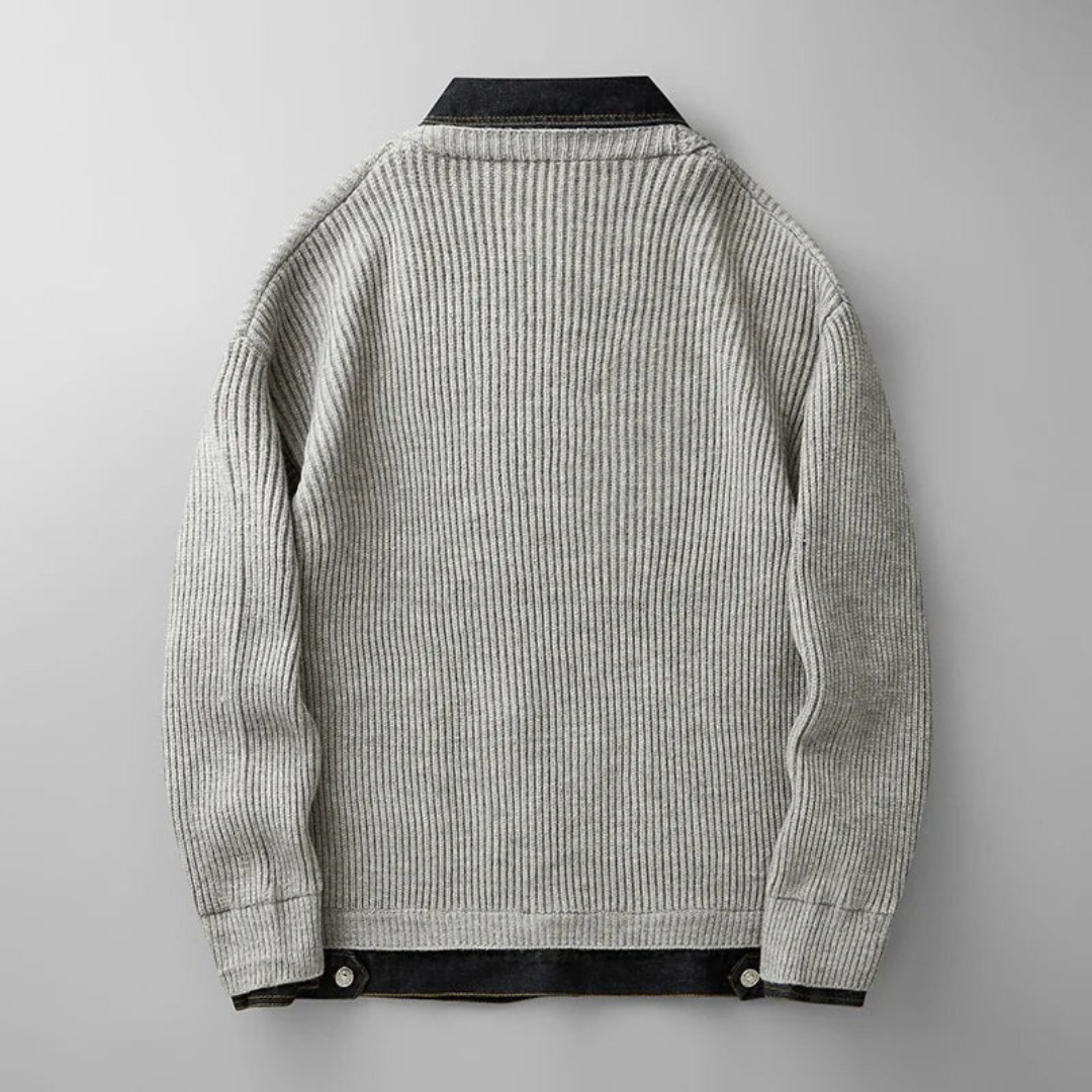 Albert | Herren Strickjacke mit Kragen