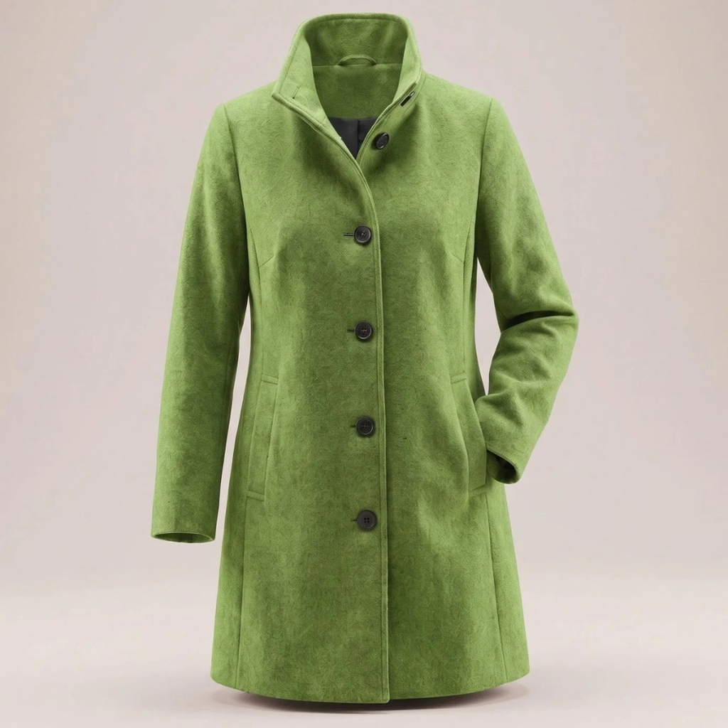 Alberta | Damen Winterjacke mit langem Design und Knöpfen
