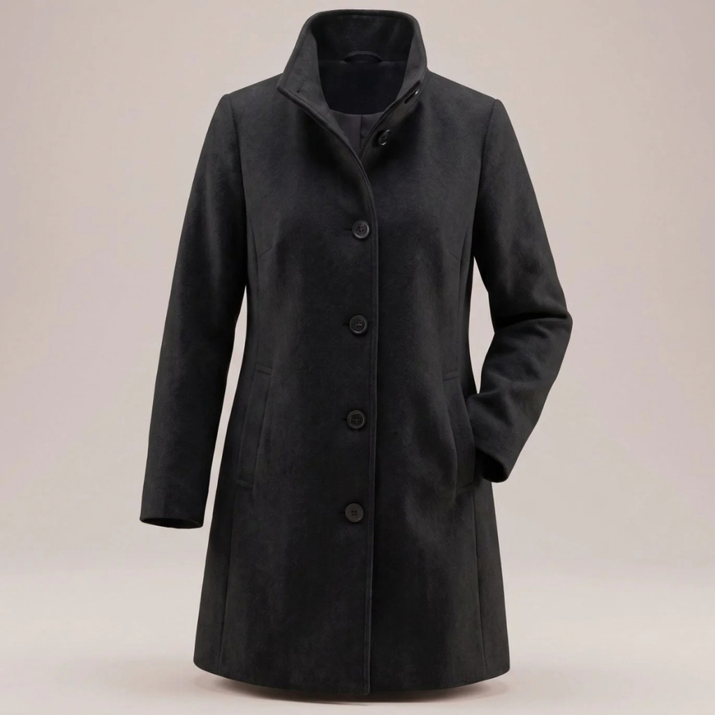 Alberta | Damen Winterjacke mit langem Design und Knöpfen