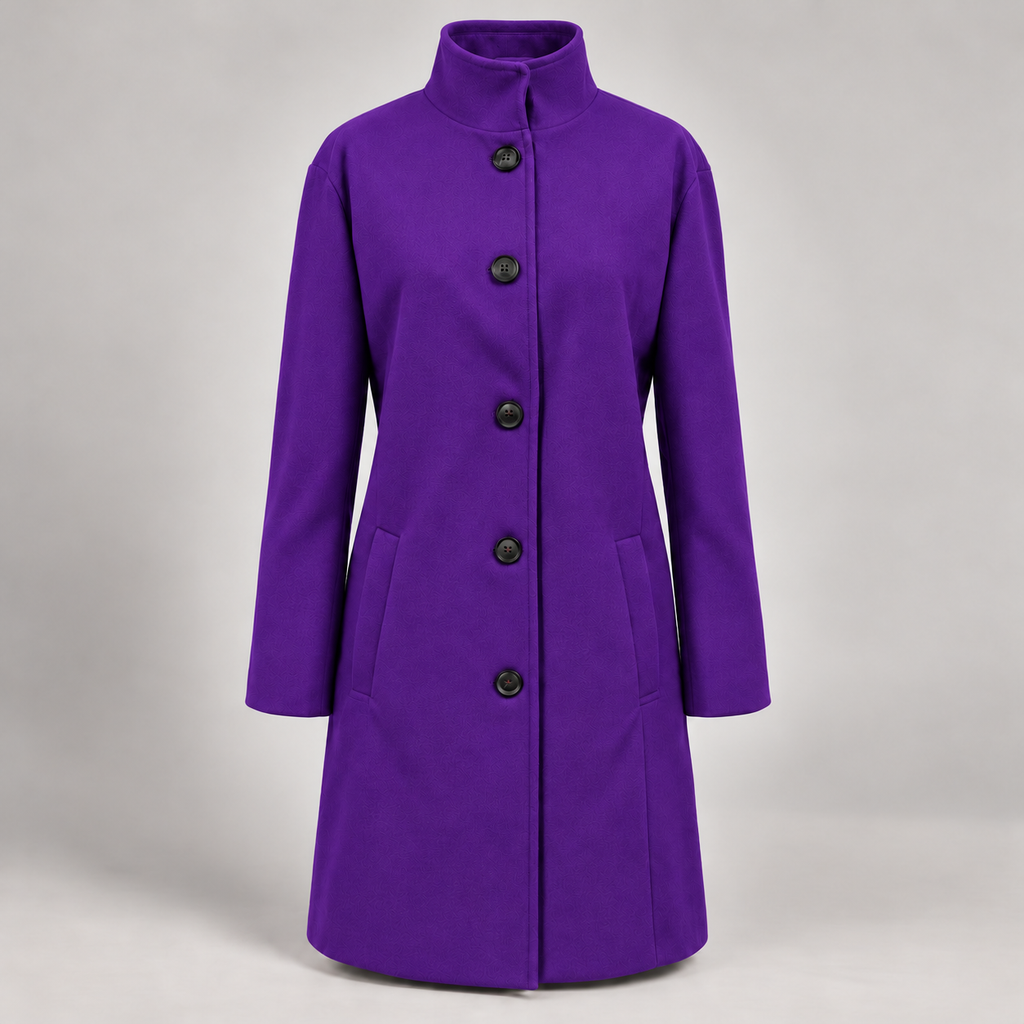 Alberta | Damen Winterjacke mit langem Design und Knöpfen