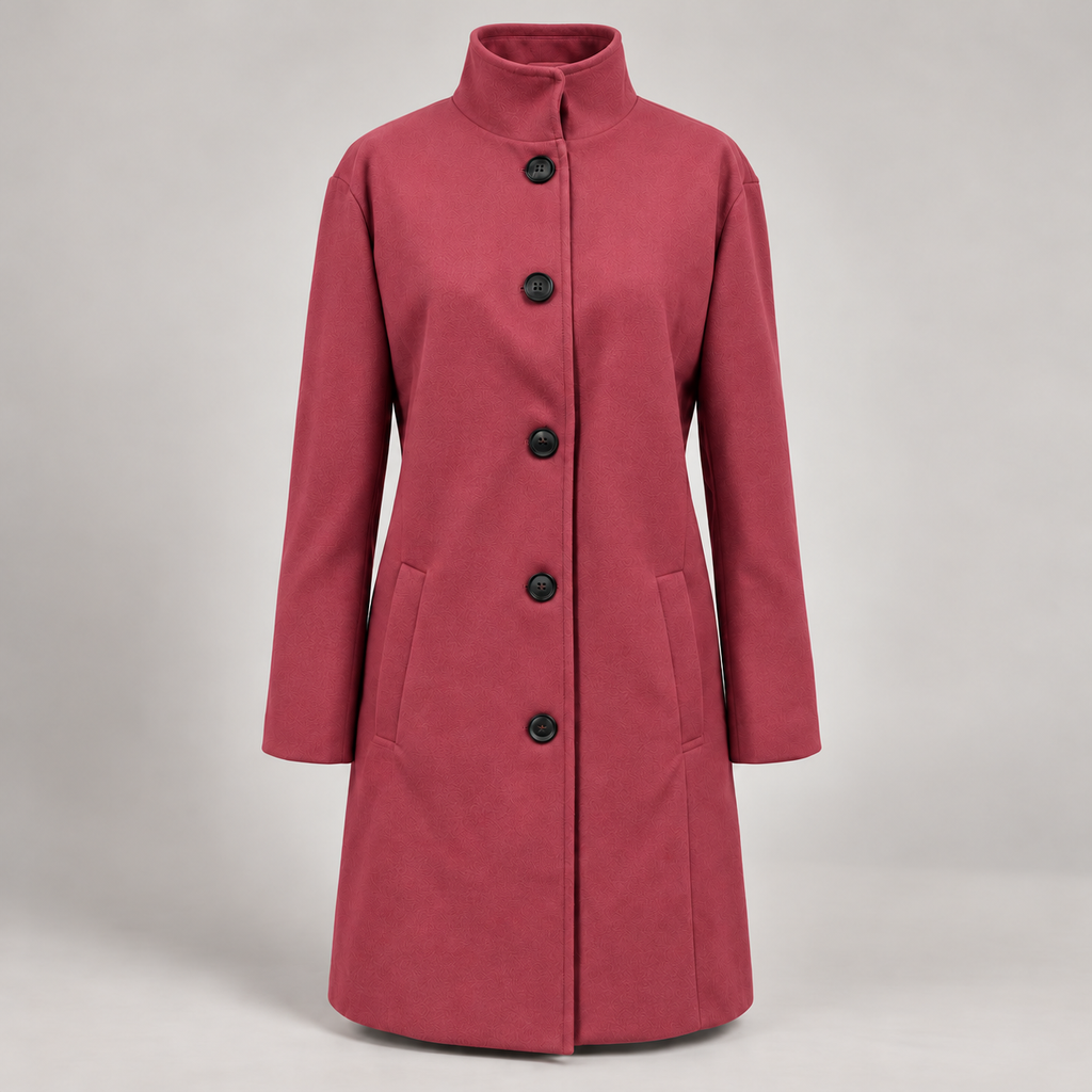 Alberta | Damen Winterjacke mit langem Design und Knöpfen