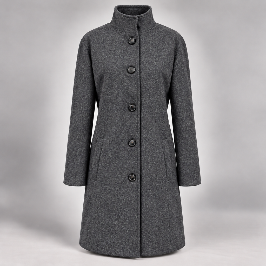 Alberta | Damen Winterjacke mit langem Design und Knöpfen