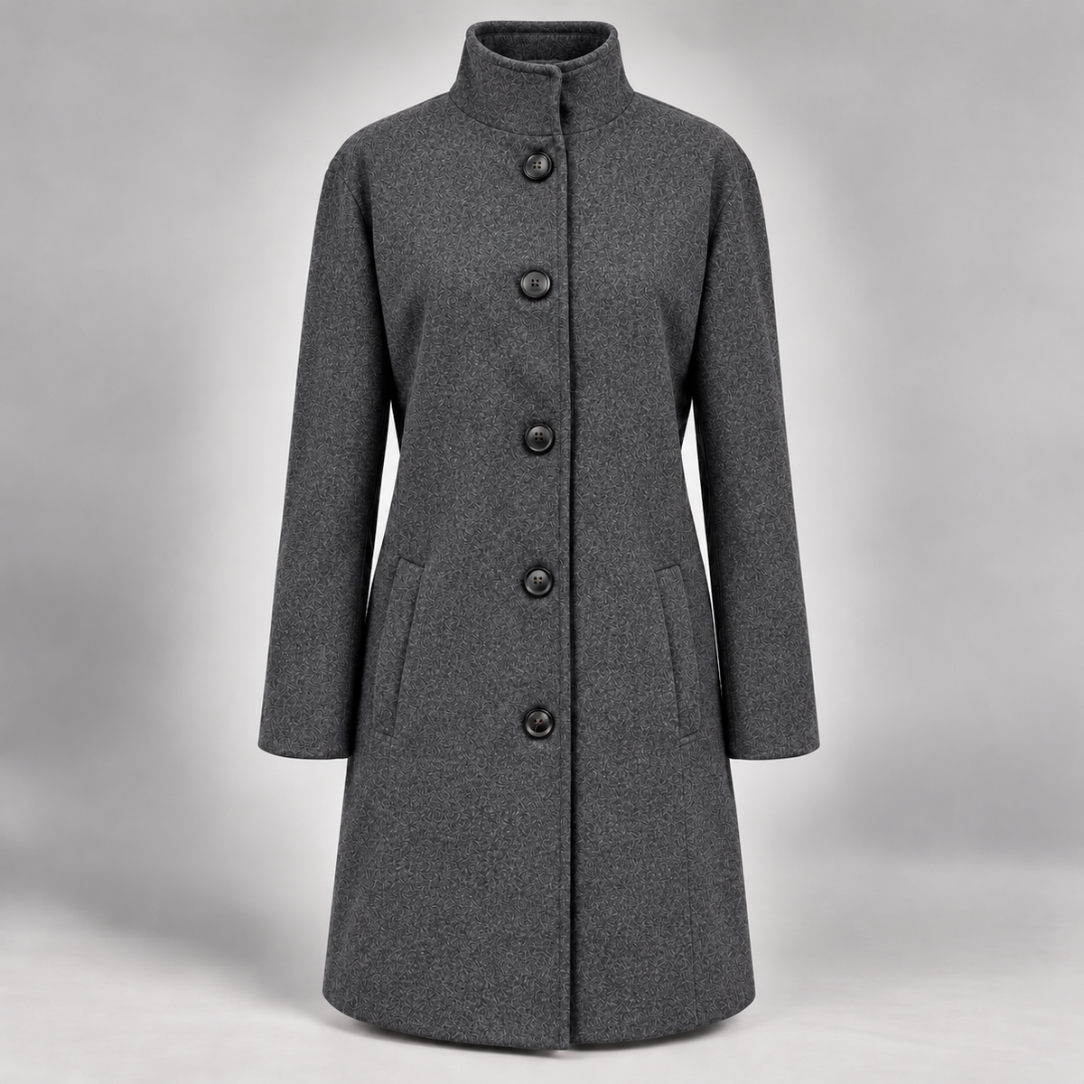 Alberta | Damen Winterjacke mit langem Design und Knöpfen