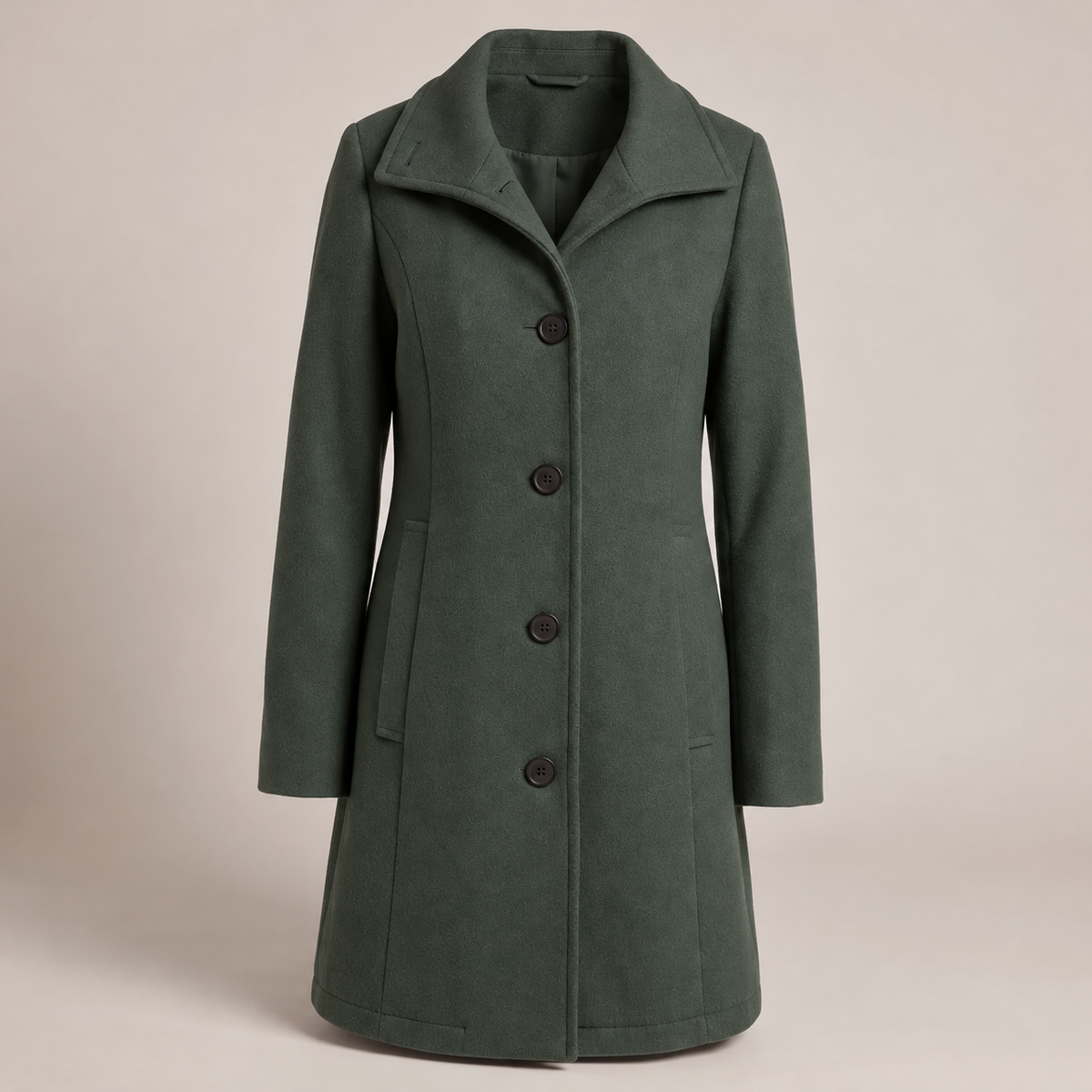 Alberta | Damen Winterjacke mit langem Design und Knöpfen
