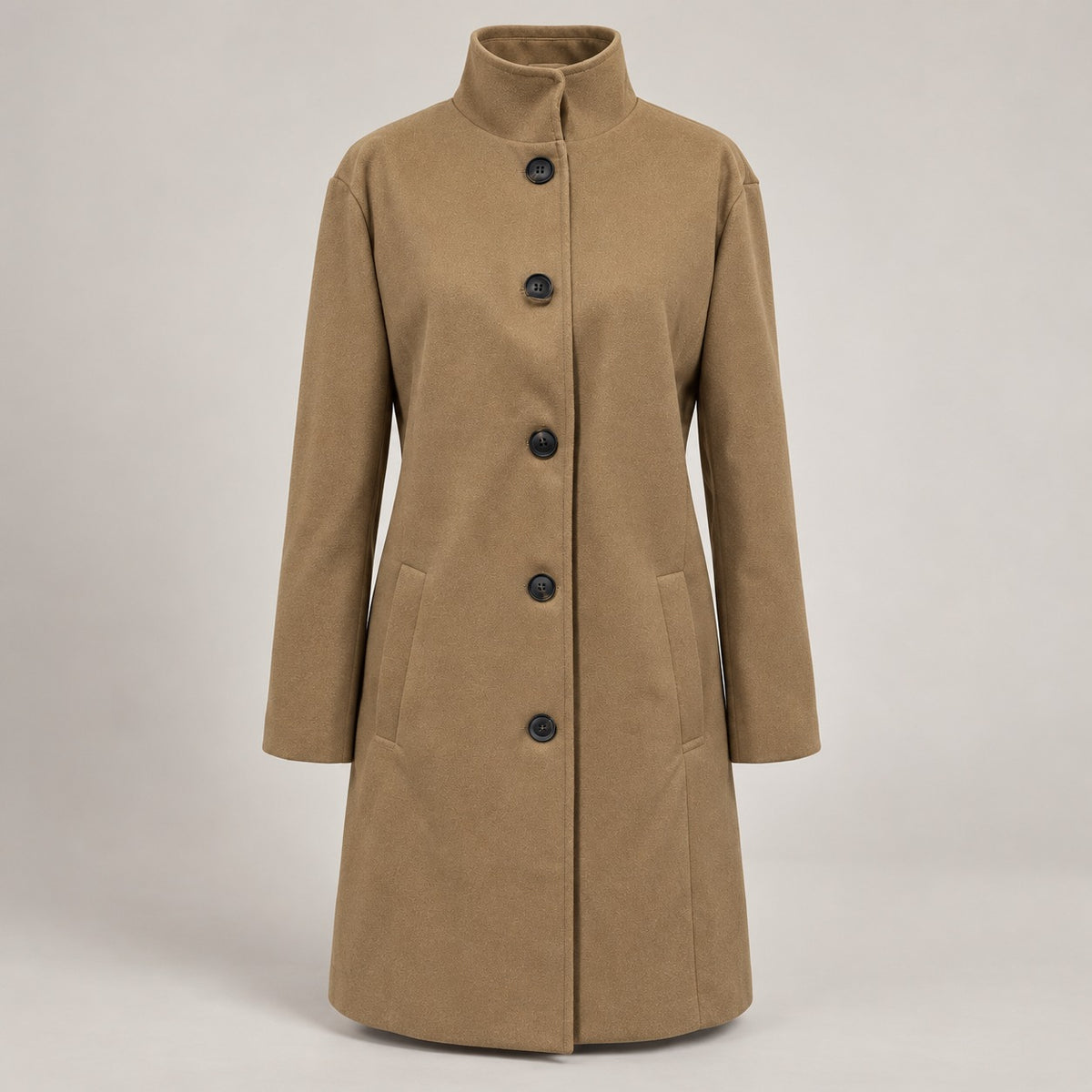 Alberta | Damen Winterjacke mit langem Design und Knöpfen
