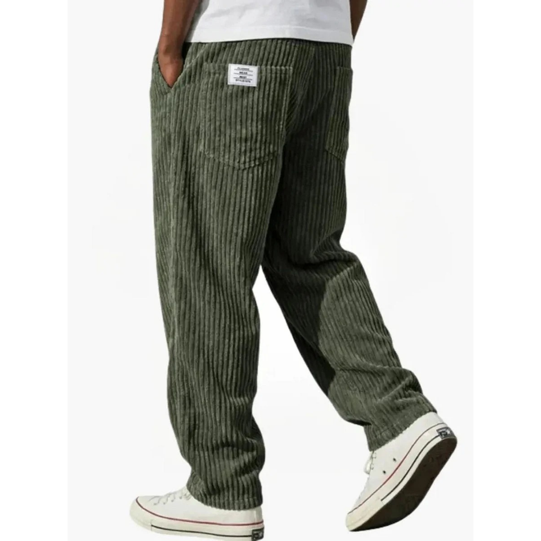 Albrecht | Herren Cord Hose mit Weitem Schnitt und Gerader Form