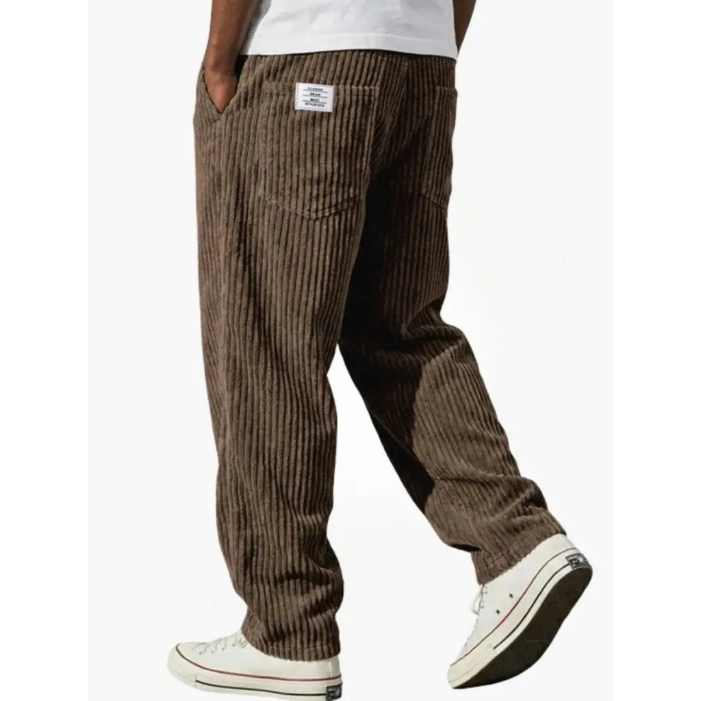 Albrecht | Herren Cord Hose mit Weitem Schnitt und Gerader Form