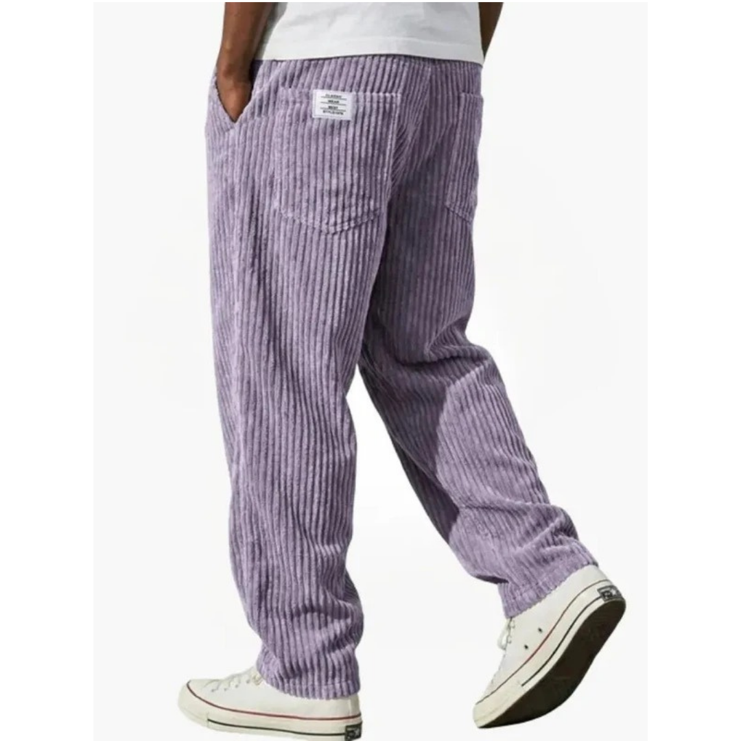 Albrecht | Herren Cord Hose mit Weitem Schnitt und Gerader Form