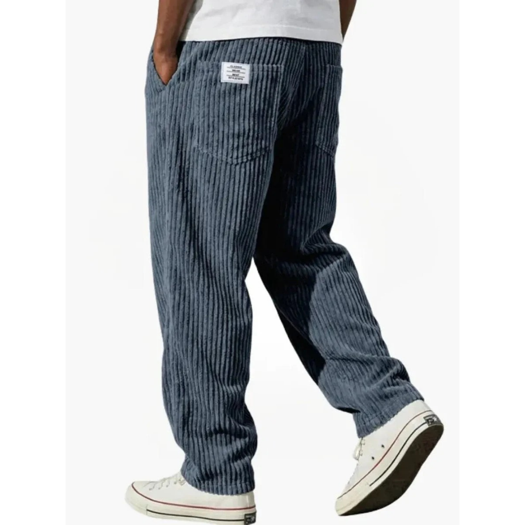 Albrecht | Herren Cord Hose mit Weitem Schnitt und Gerader Form