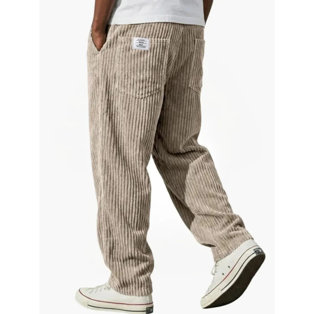 Albrecht | Herren Cord Hose mit Weitem Schnitt und Gerader Form