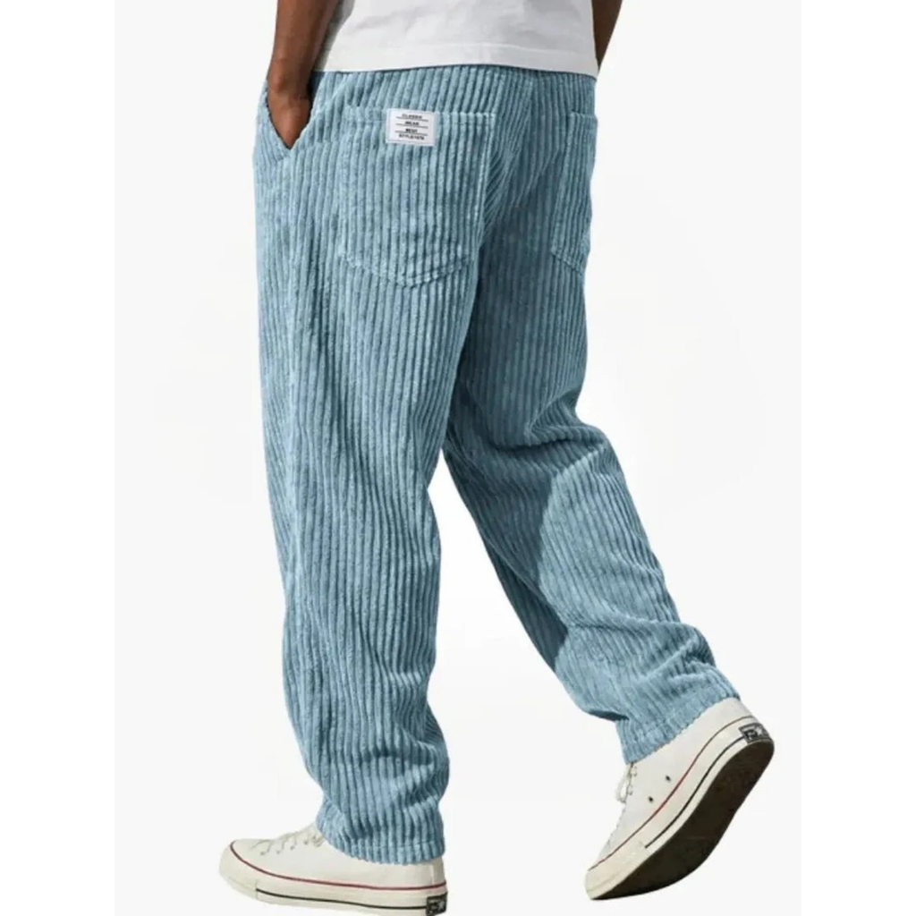 Albrecht | Herren Cord Hose mit Weitem Schnitt und Gerader Form