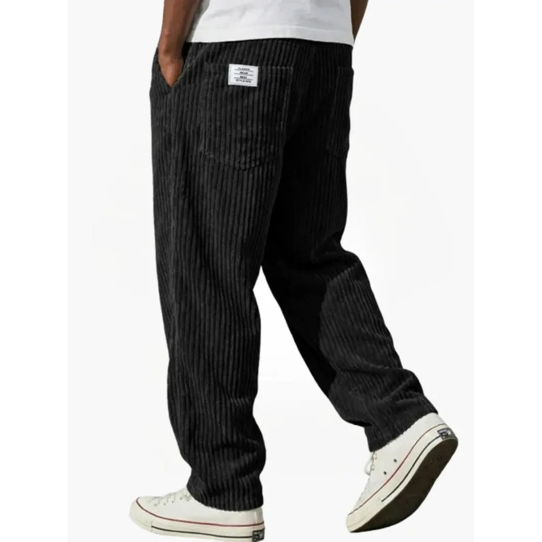 Albrecht | Herren Cord Hose mit Weitem Schnitt und Gerader Form