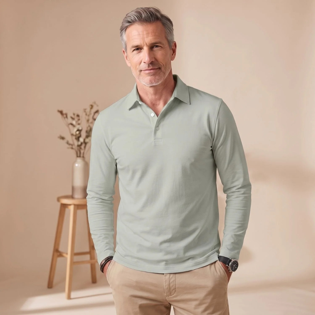 Albrecht | Herren Langarm Poloshirt mit Kragen