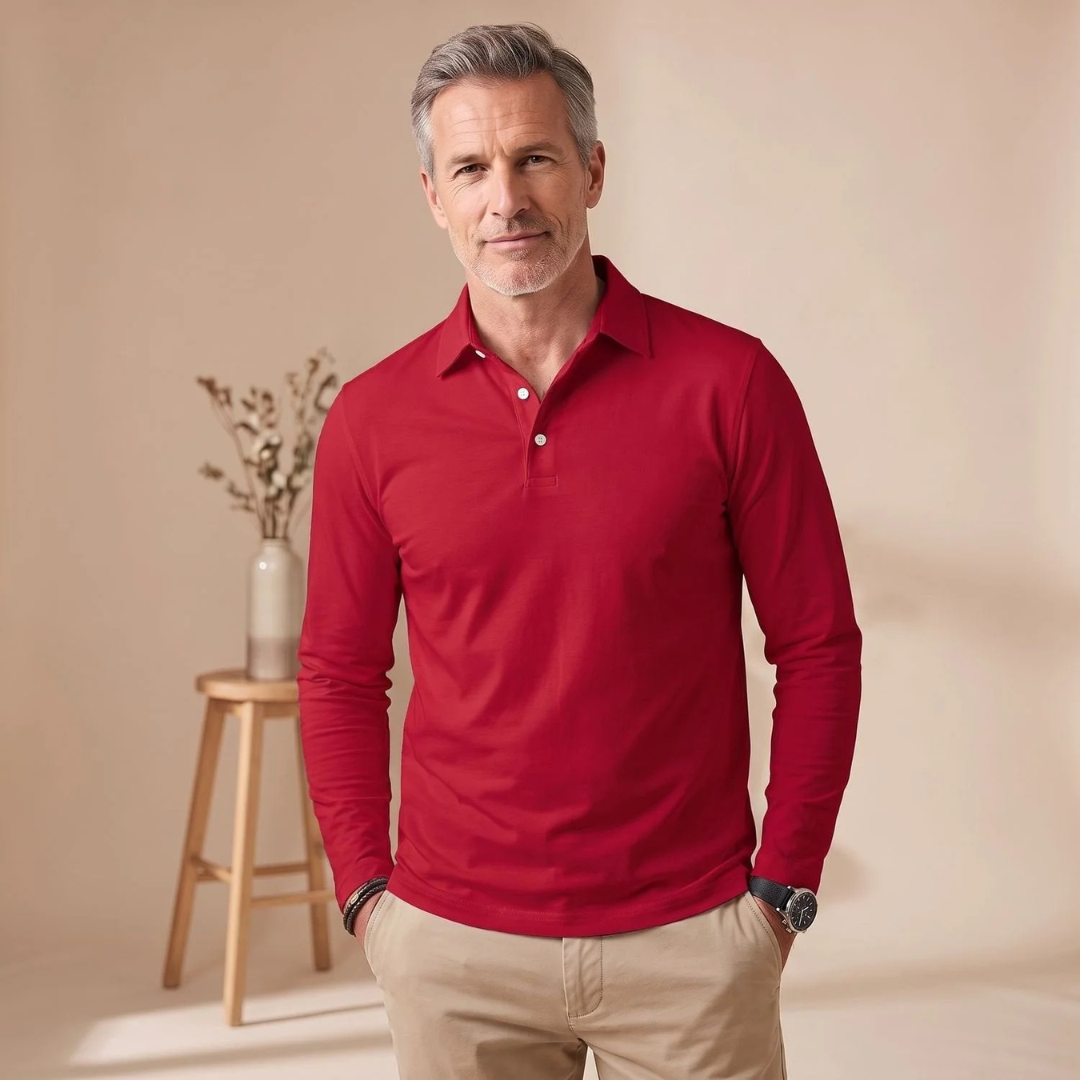 Albrecht | Herren Langarm Poloshirt mit Kragen