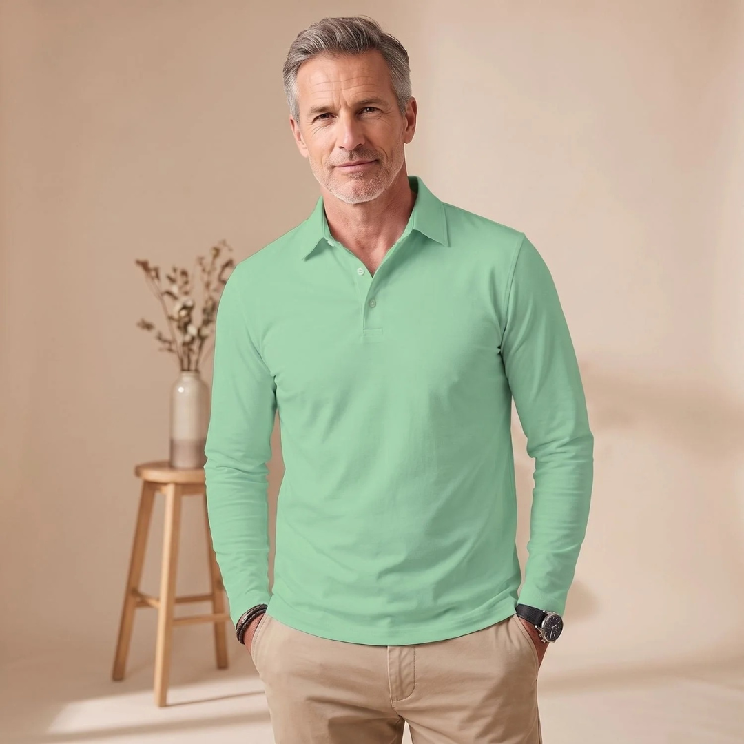 Albrecht | Herren Langarm Poloshirt mit Kragen